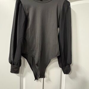 Black Long Sleeve Bodysuit